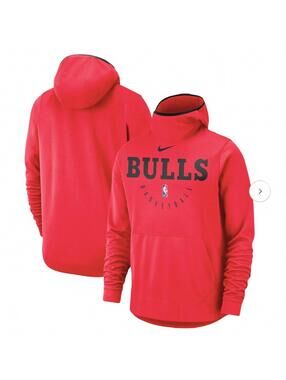 XXL Men's Chicago Bulls Nike Red Spotlight Performance Pullover Hoodie